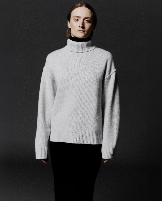 Rolli aus Cashmere-Mischung in Grau Men's sweaters