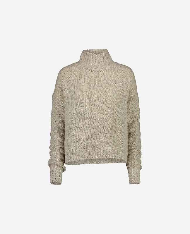 Stehkragen Pullover aus Cashmere in Grau Holiday sweaters