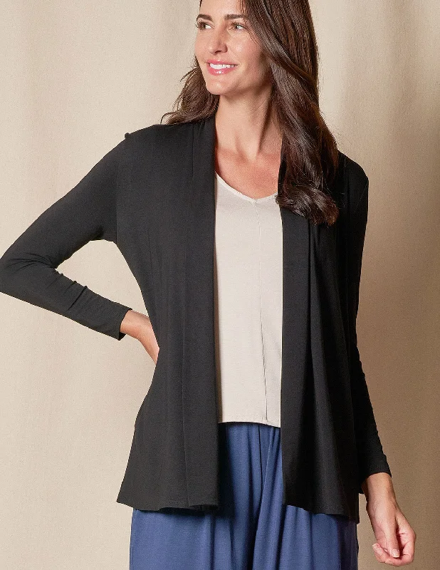 Bamboo 240 Banded Front Jacket Budget-friendly sweaters