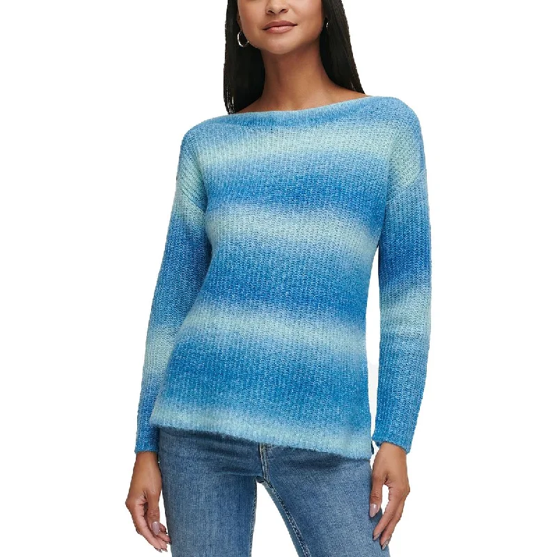 Calvin Klein Womens Knit Ombre Pullover Sweater Cozy knit sweaters for winter