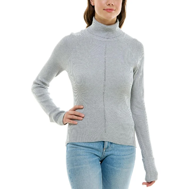 Crave Fame Womens Rayon Turtleneck Pullover Sweater Acrylic sweaters