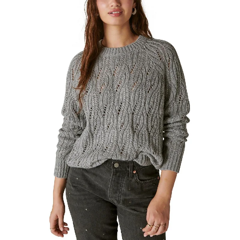 Lucky Brand Womens Wool Blend Mock Neck Pullover Sweater Date night sweaters