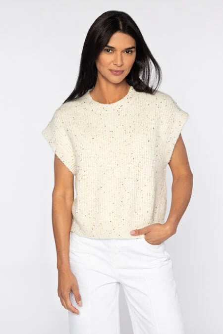 Kinross Cashmere Sequin S/L Crew Best sweaters for layering