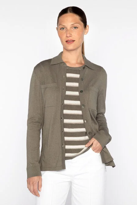 Kinross Cashmere Shirt Cardigan Best sweaters for fall