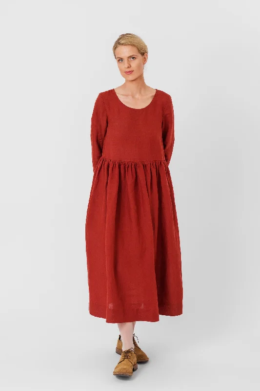 Smock Dress, Long Sleeve Long sleeve midi dresses