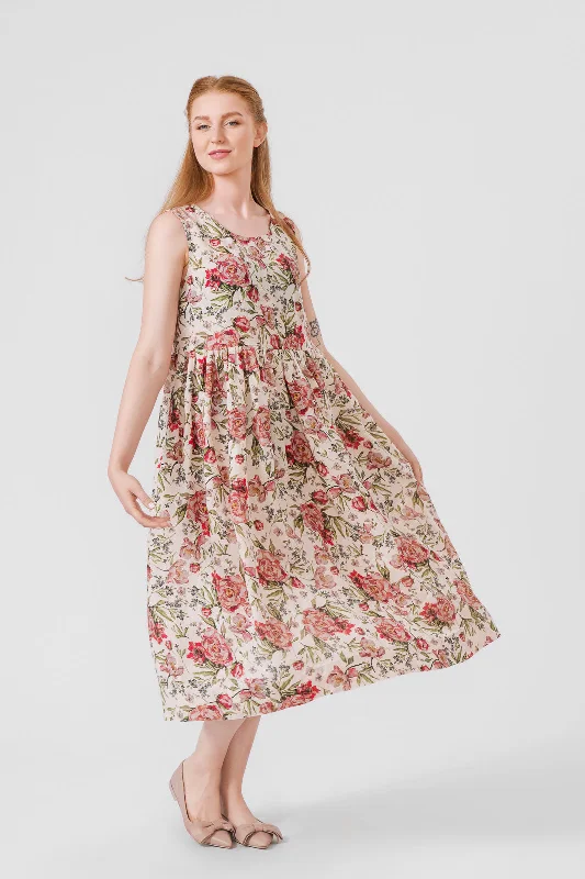 Smock Dress, Sleeveless Hot new arrivals in midi dresses