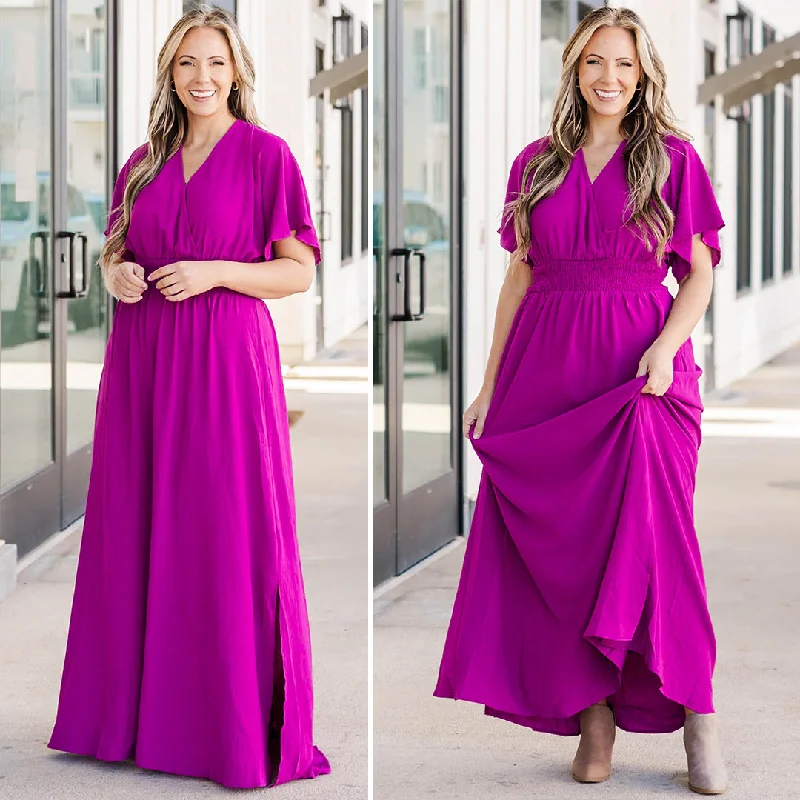 Feeling Good Maxi Dress, Magenta Birthday maxi dresses