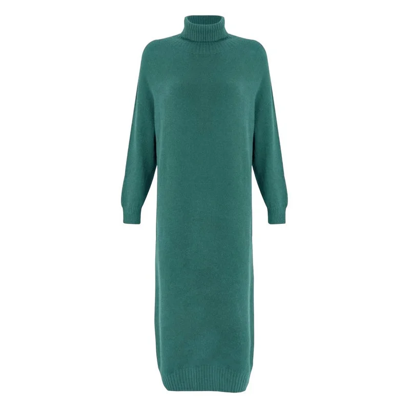 Paige Polo Neck Long Dress in Petrol Cheap maxi dresses