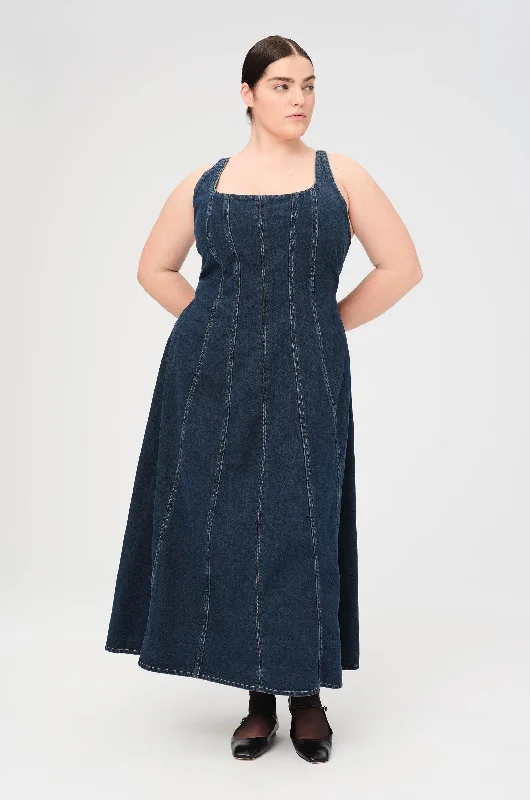 PSA PLUS - DENIM MAXI DRESS | UNDER PRESSURE Winter maxi dresses