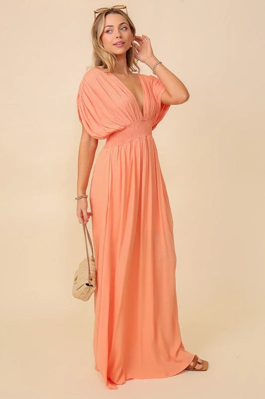 Vacation Maxi Dress - lined Wedding guest maxi dresses