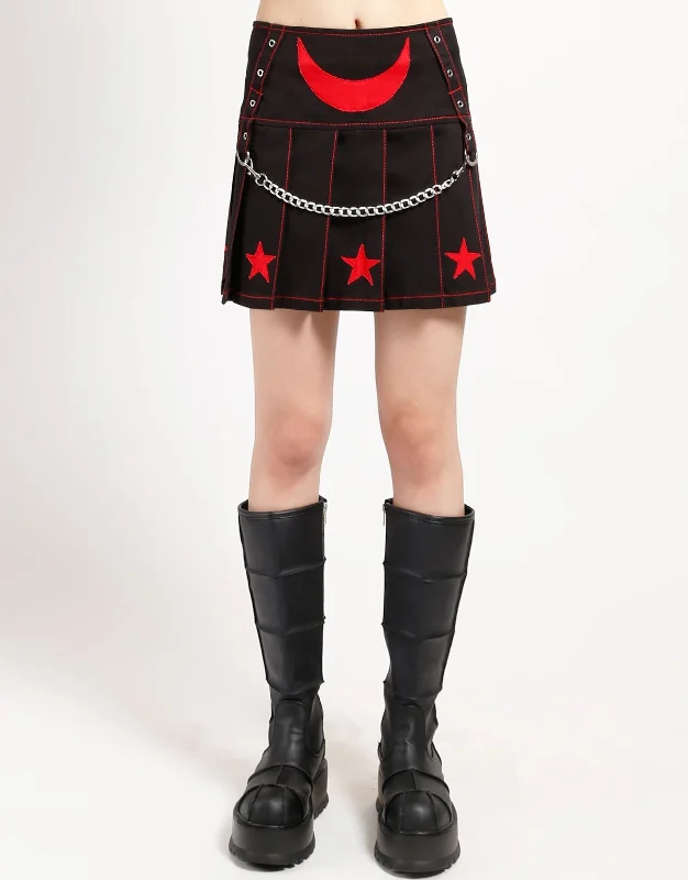 I AM A STAR PLEATED SKIRT RED Winter unclassified skirts