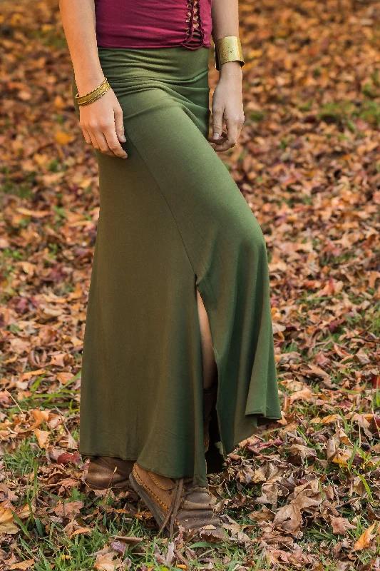 LYCRA SKIRT IN OLIVE Affordable unclassified skirts