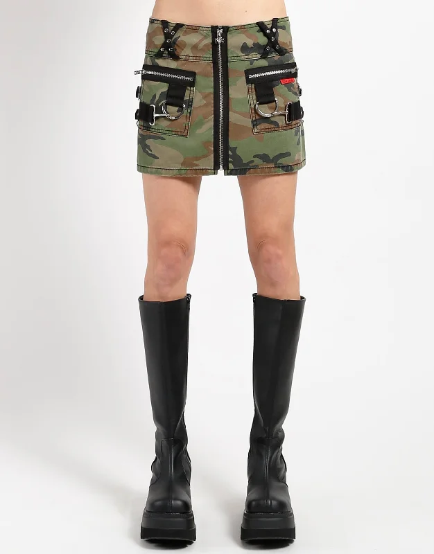 BIG RING SKIRT CAMO Stretchy unclassified skirts