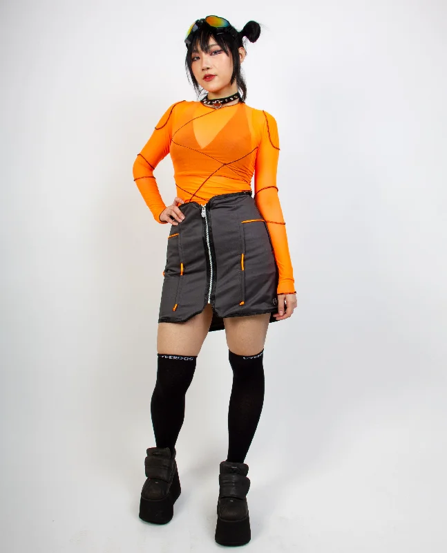 APOCALYPSE SKIRT SHORT Sleek Mini Skirt