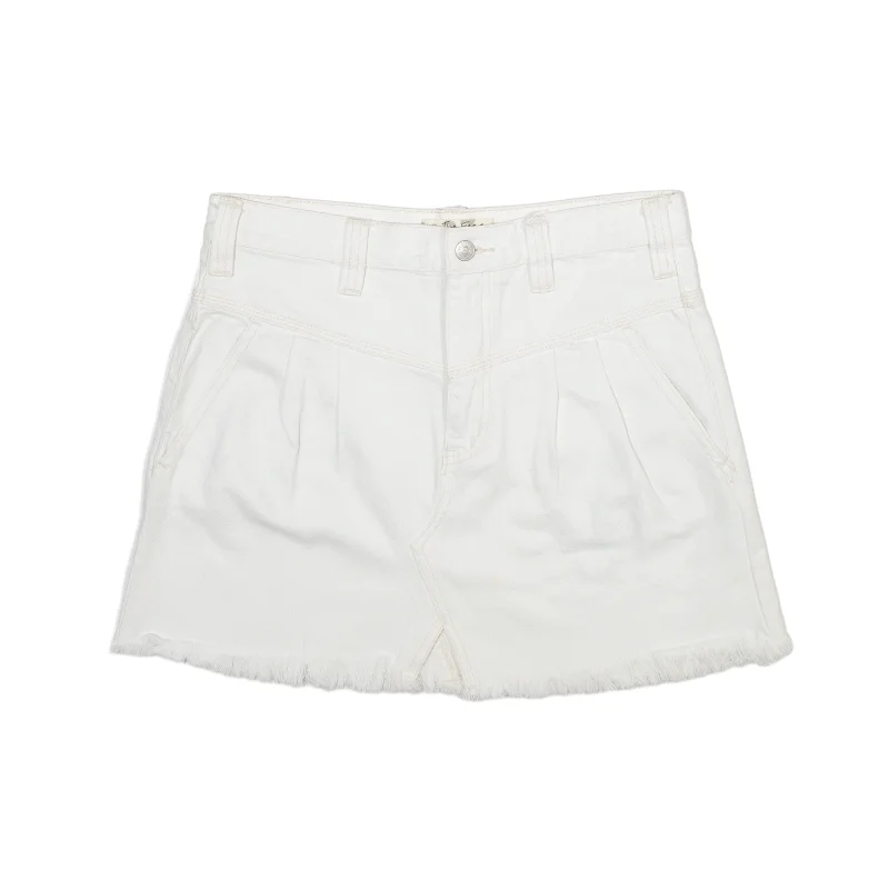 WE THE FREE Short Mini Skirt White Womens M Black Mini Skirt