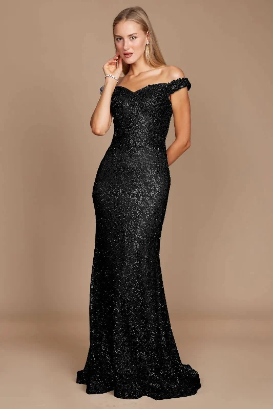 Dylan & Davids Formal Mermaid Fitted Evening Dress Black Chiffon party dresses