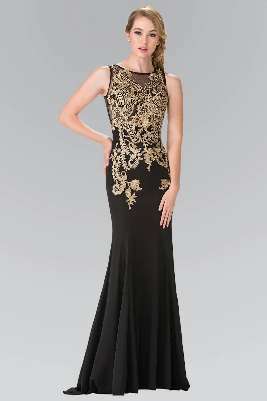 Prom Beaded Top Sheer Bodice Evening Gown Petite party dresses