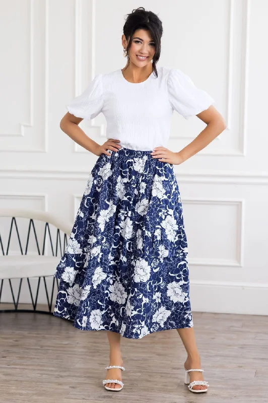 Flower Fields Maxi Skirt Soft Maxi Dress