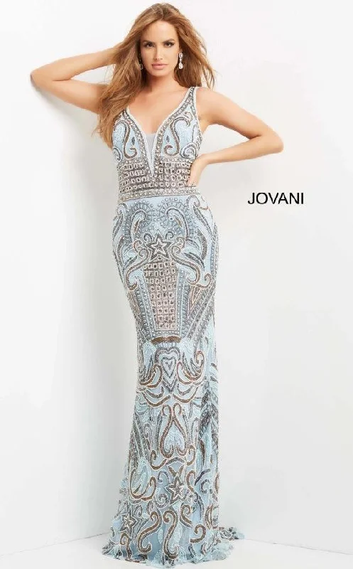 Jovani 08678 Sleeveless Long Prom Gown Best value party dresses