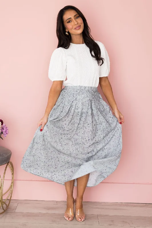 Optimistic Attitude Maxi Skirt Pleated Maxi Skirt