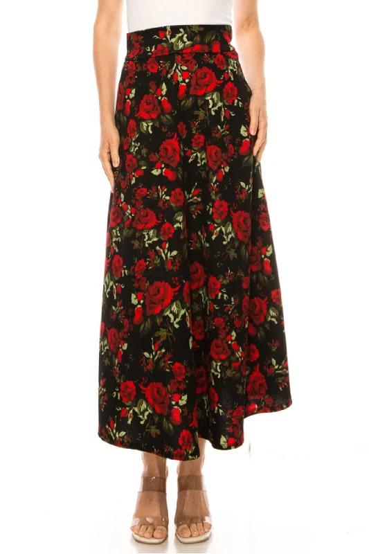 Floral Black Red 2