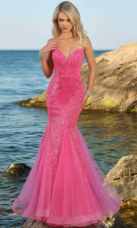 Blush by Alexia Designs 20548 - Godet Mermaid Prom Dress Corset unclassified dresses