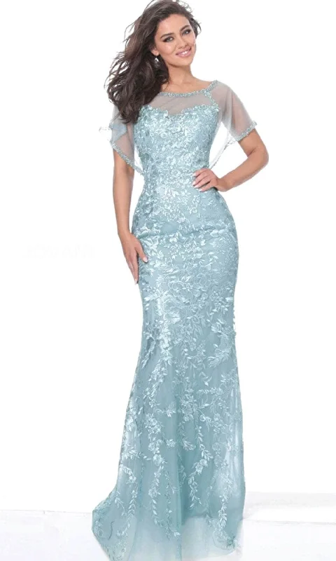 Jovani 04458 - Embroidered Illusion Formal Dress Long unclassified dresses