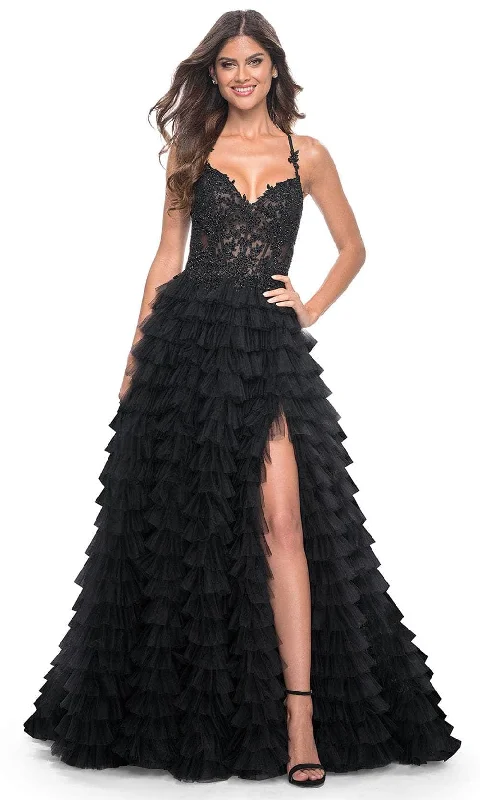 La Femme 32128 - Ruffle Tiered Prom Dress Cocktail unclassified dresses