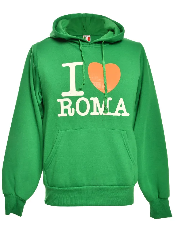 I Love Roma Printed Hoodie - M PrettyLittleThing floral dresses