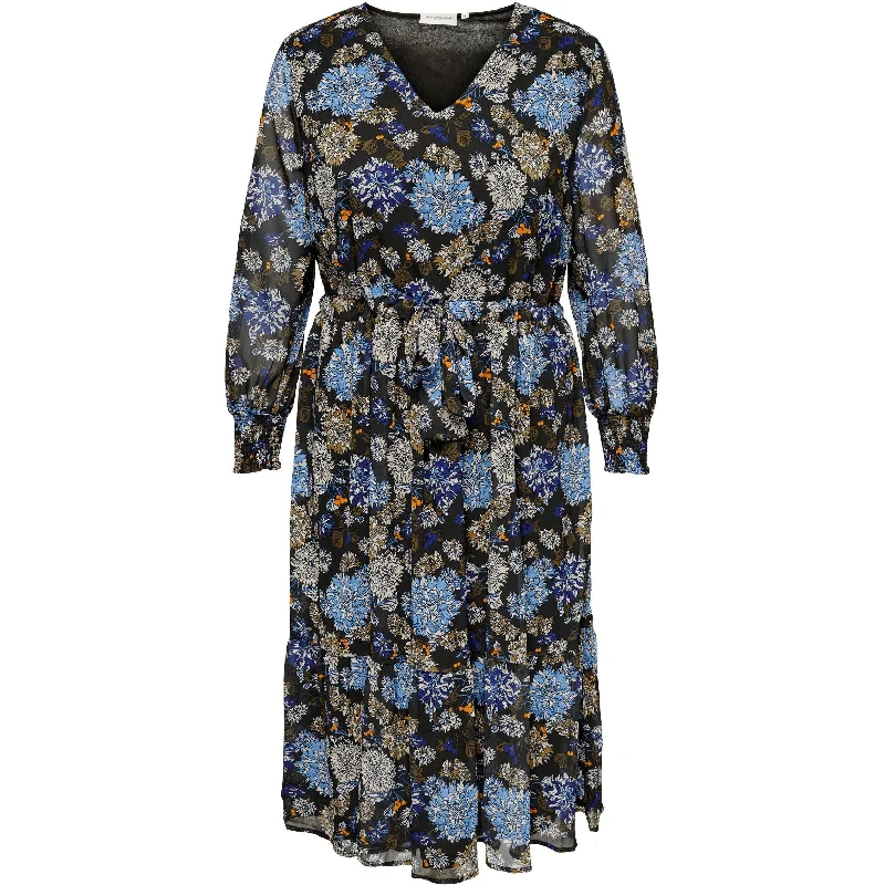 Only Carmakoma Calf Dress in Chrysanthemum Print Floral dresses under $50