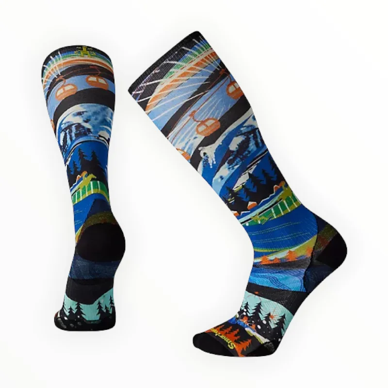 Men's Ski Zero Cushion Skication Print Over The Calf Socks Tulle floral dresses