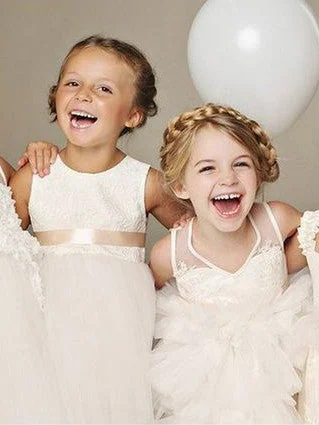 Flower Girl Dresses Sashes/Ribbons Belt Lace Tulle JKF037 Tulle Dress Classic