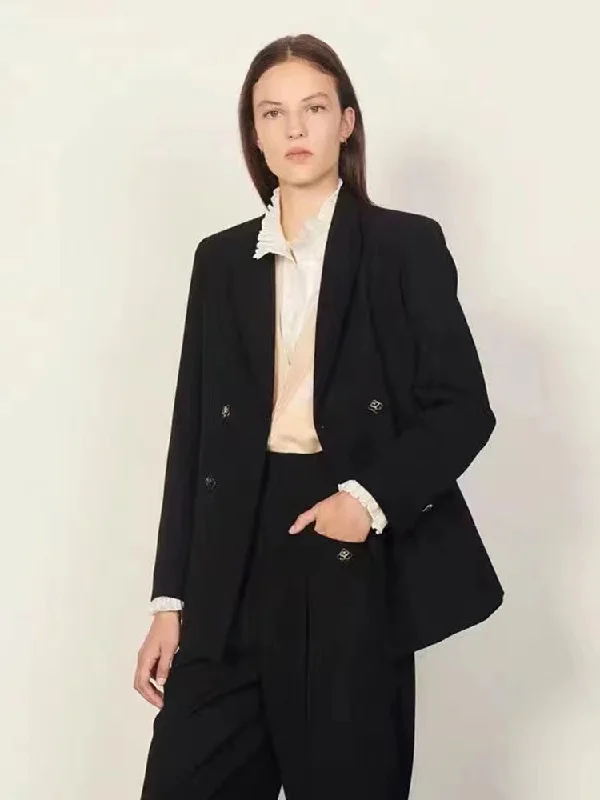 Autumn Winter S Brand  Blazer Women Black Blazer Spring Clothes Female Casual Daily Wearing Jackets Ladies Blazers Women's Levi’s jackets