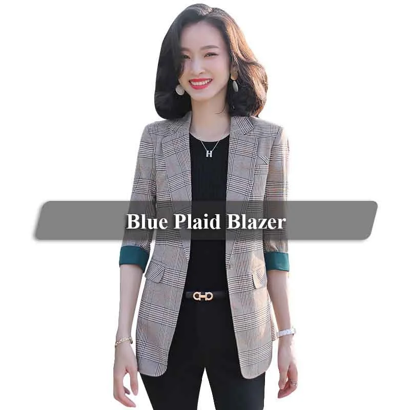 Blue Plaid blazer