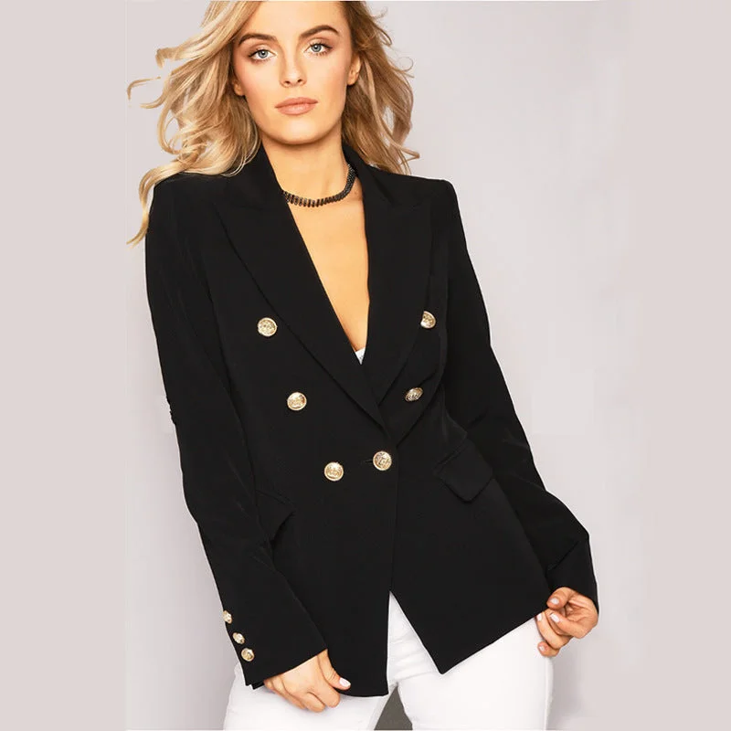 Simple personality one button casual blazer women's jacket Women's polyester jackets