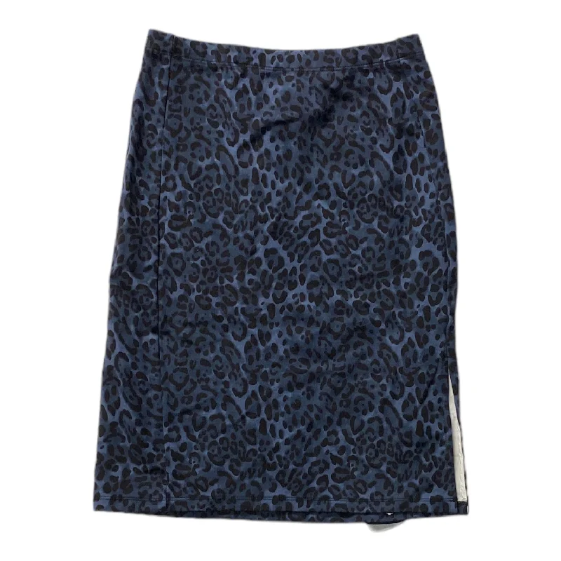 Animal Print Skirt Midi Tahari By Arthur Levine, Size Xs Printed Midi Skirt