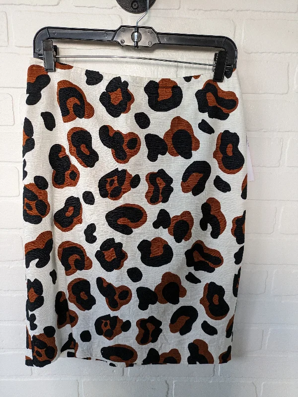 Animal Print Skirt Midi Talbots, Size 4 Pleated Midi Skirt