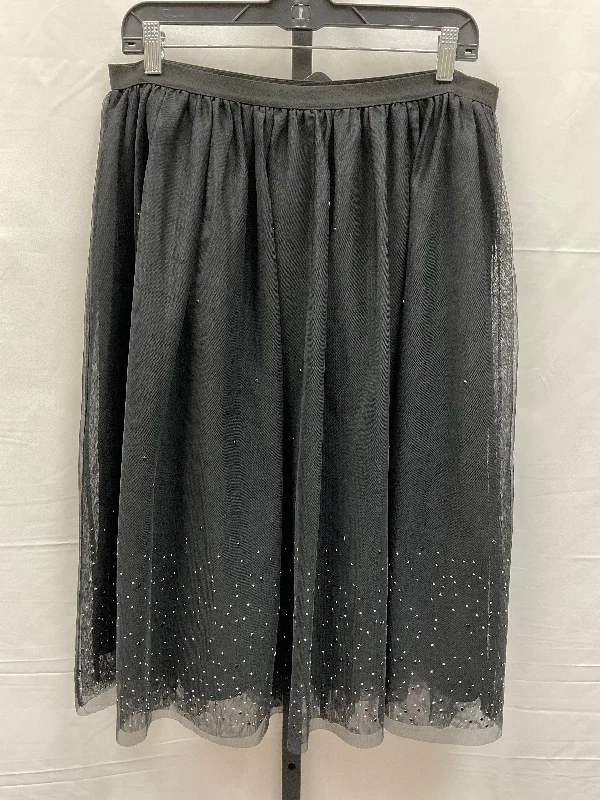 Black Skirt Midi A New Day, Size L Winter Midi Skirt