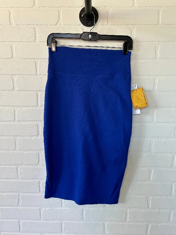 Blue Skirt Midi Hybrid & Company, Size 8 Elegant Midi Look