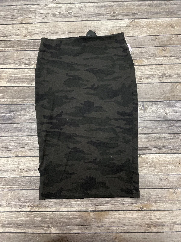 Camouflage Print Skirt Midi Sanctuary, Size S Casual Midi Outfit