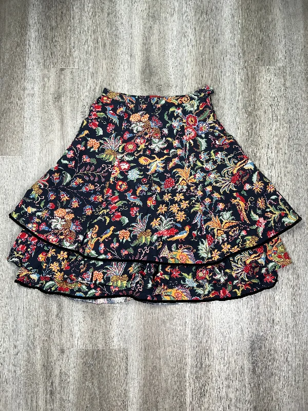 Floral Print Skirt Midi Kenzo Paris , Size S Everyday Midi Skirt