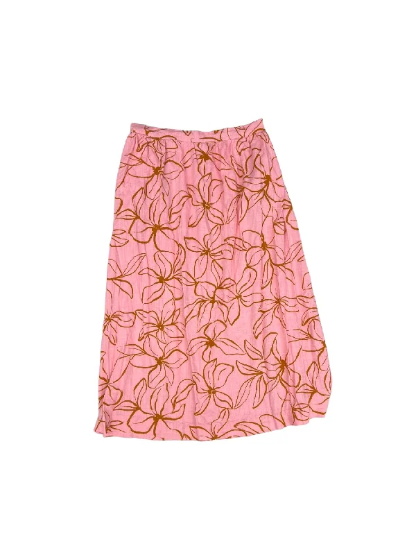 Floral Print Skirt Midi PETAL + PUP, Size Xl Trendy Midi Look