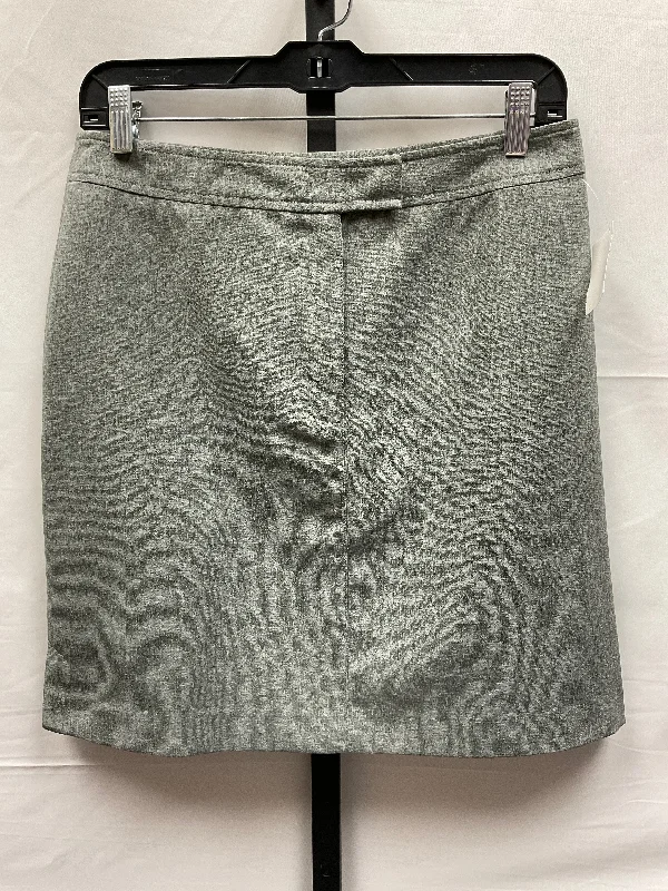 Grey Skirt Midi New York And Co, Size 8 Casual A-line Skirt