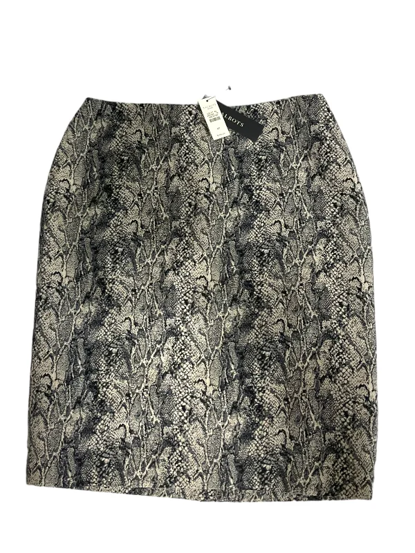 Snakeskin Print Skirt Midi Talbots, Size 4 Button-front Midi Skirt